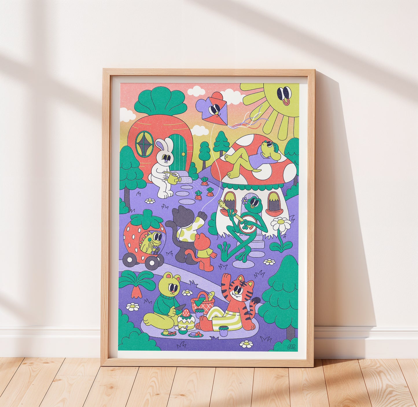 Friendly Neighbours Print