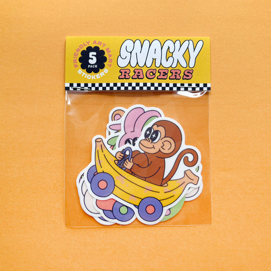 Snacky Racer Sticker Pack