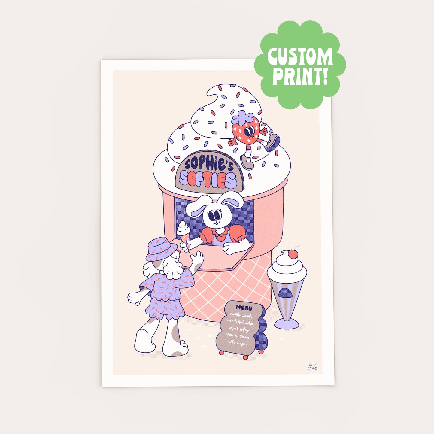 Personalised Soft Serve Print