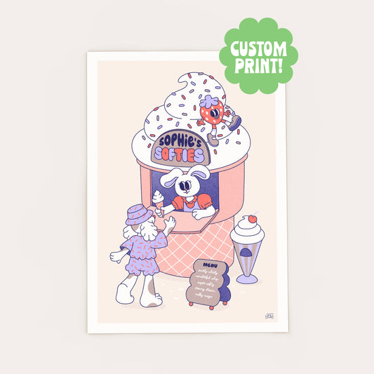Personalised Soft Serve Print