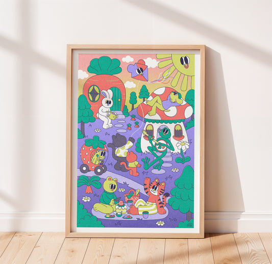 Friendly Neighbours Print