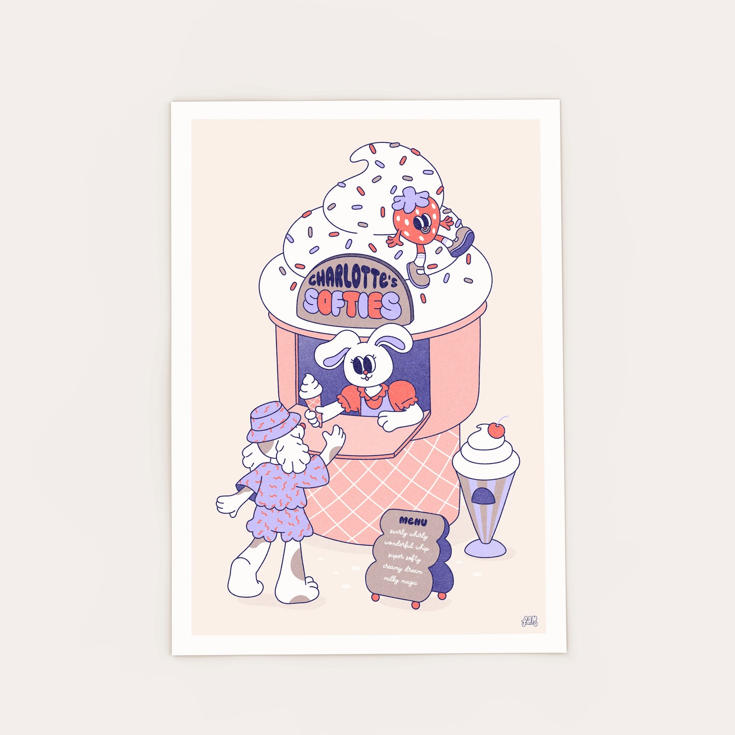 Personalised Soft Serve Print