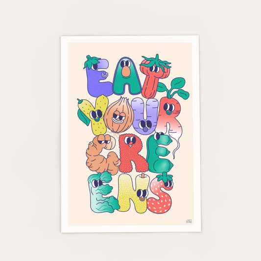 Eat your Greens Print