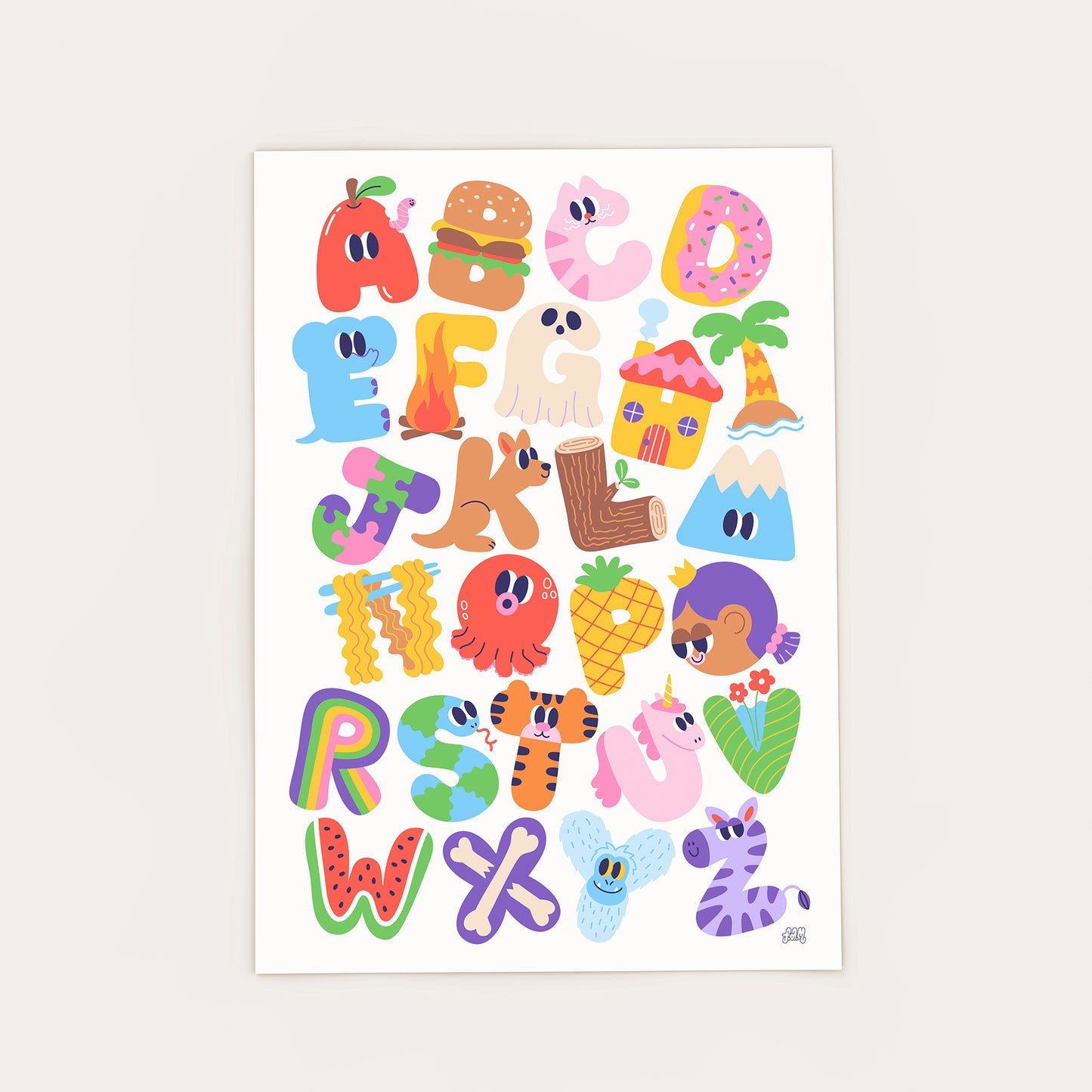 My First Alphabet Print