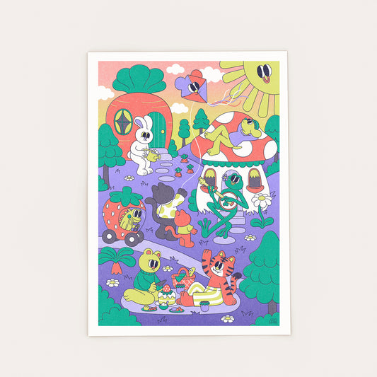 Friendly Neighbours Print