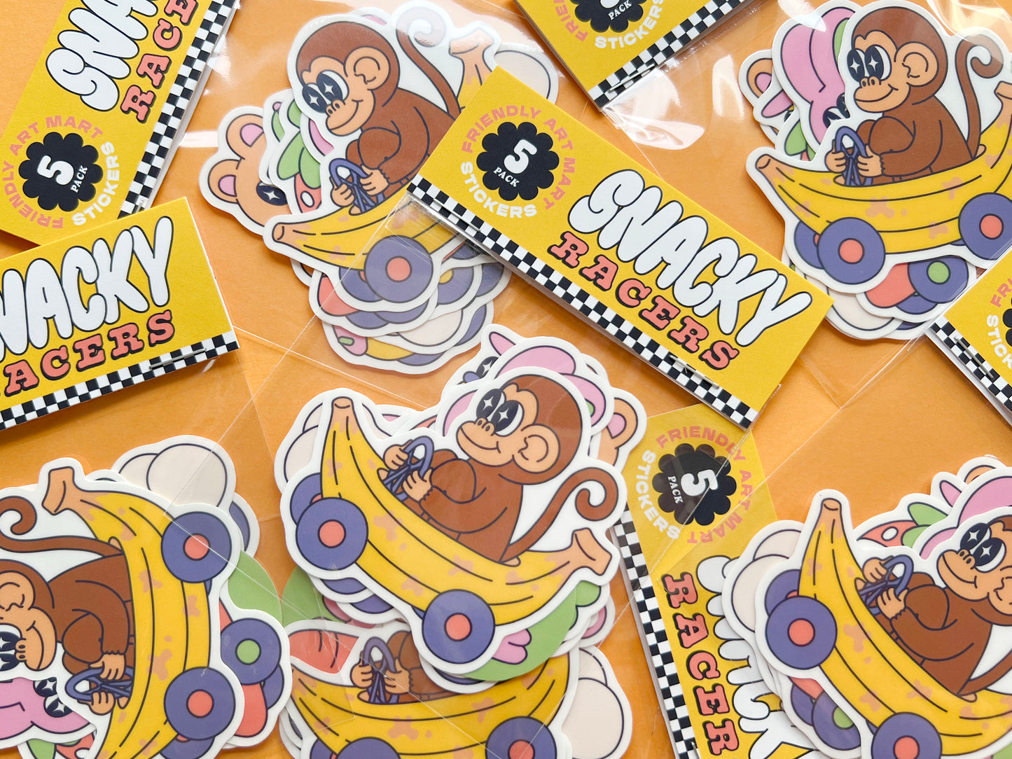 Snacky Racer Sticker Pack